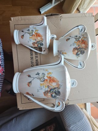 Juego Café/Té Vintage Checoslovaquia Flores