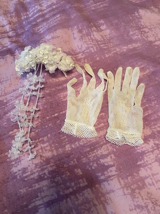 Vestido de comunión vintage blanco