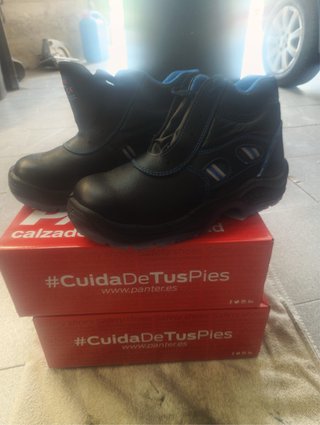 Botas de trabajo Panter negras y azules