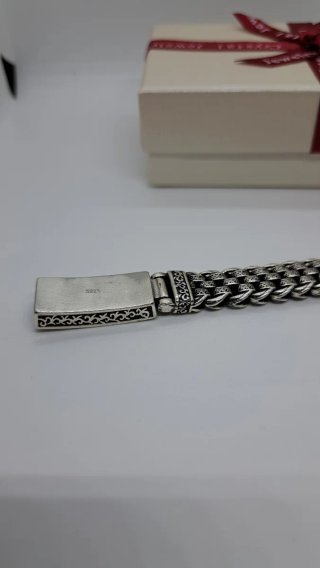 Pulsera Plata de Ley 925 'Forever' Hombre