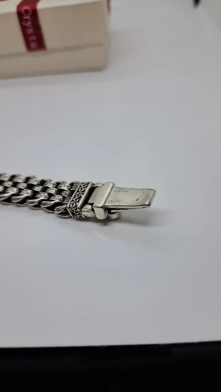 Pulsera Plata de Ley 925 'Forever' Hombre