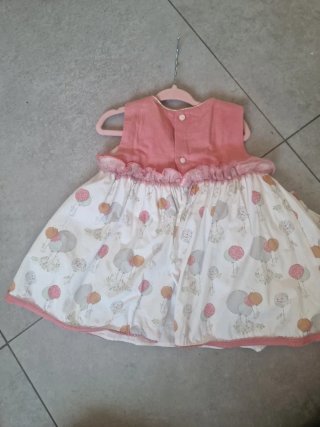 Vestido y braguita verano bebé niña