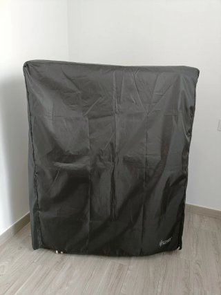 Cama Plegable Negra Metal