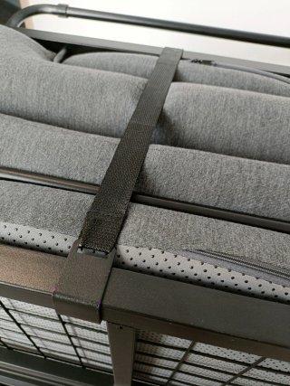 Cama Plegable Negra Metal