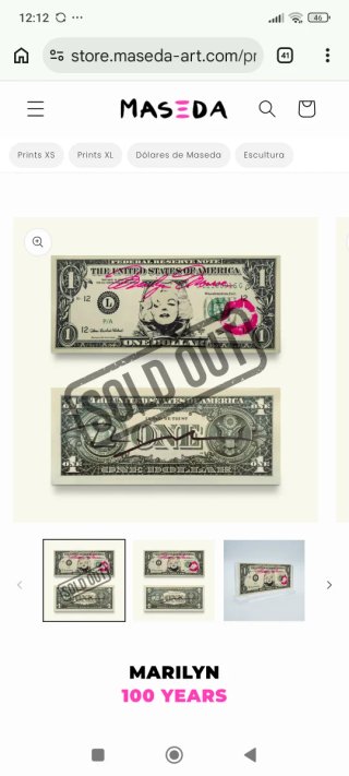 Dólar Maseda Edición Limitada Marilyn