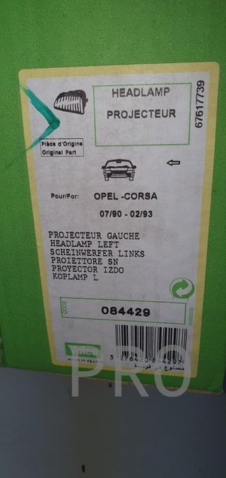 faro opel corsa A izquierdo valeo