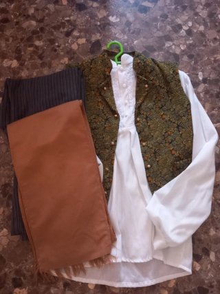 Traje Fallero Verde y Blanco completo