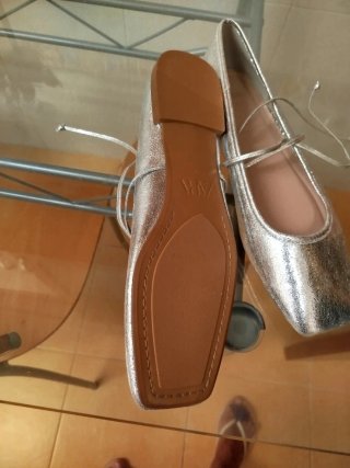 Bailarinas Zara plateadas