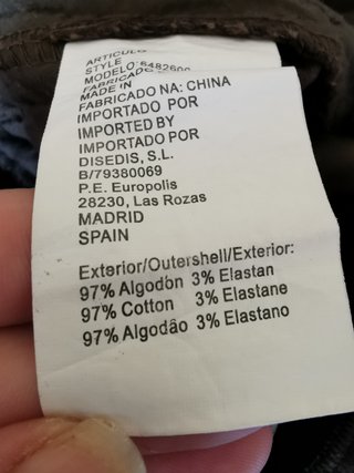 Falda de pana Amichi marrón