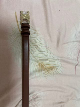Cinturón Celine Marrón y Dorado