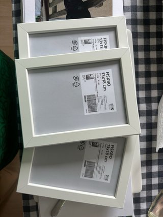 Marco de fotos IKEA FISKBO 13x18 cm blanco