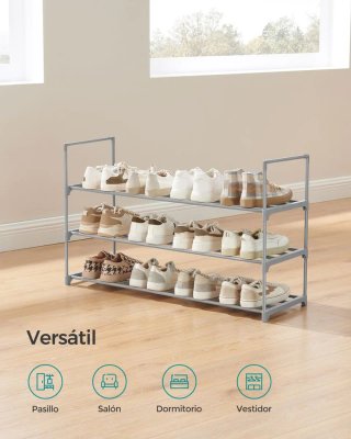Zapatero Metálico 3 Niveles SONGMICS LSA303G01