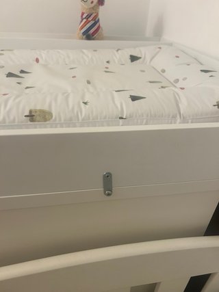Cambiador bebé madera blanco