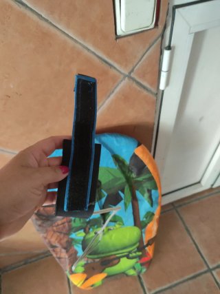 Tabla de surf infantil con diseño de hipopótamo