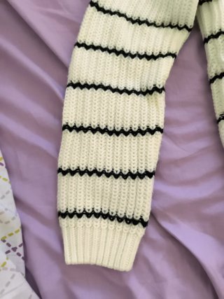 Jersey Kiabi rayas blanco y negro