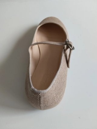 Merceditas Lino Mujer Beige