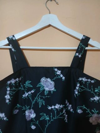 Vestido largo estampado floral