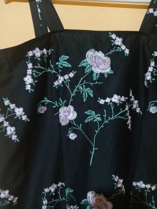 Vestido largo estampado floral