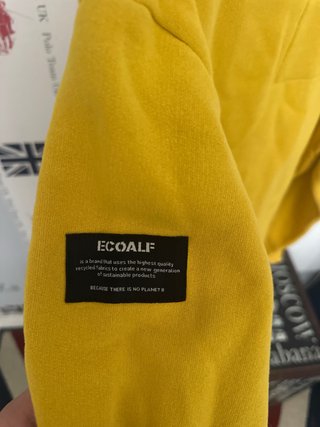 Sudadera Ecoalf amarilla talla 16 años