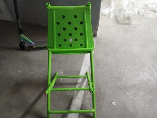 Conjunto Mesa y 4 Sillas Verdes Exterior