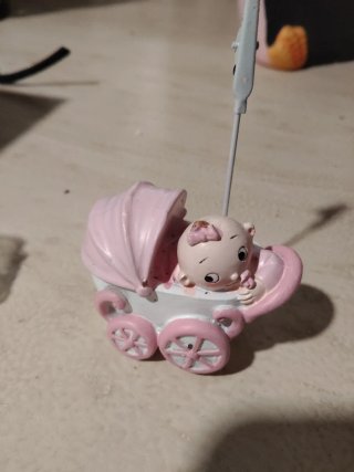 5 Figuras Carro Bebé Adorno Eventos 5€