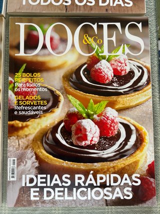 Lote de 5 revistas de cocina en portugués