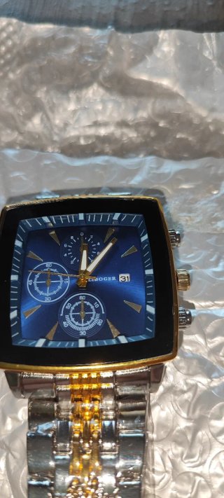 Reloj LIBOGER Caballero Azul y Dorado