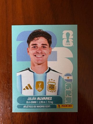 Cromo Mundial Julián Álvarez