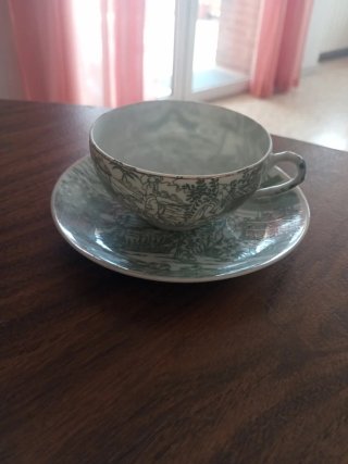 Juego té porcelana china antiguo