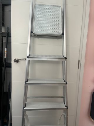 Escalera Plegable 6 Peldaños Aluminio