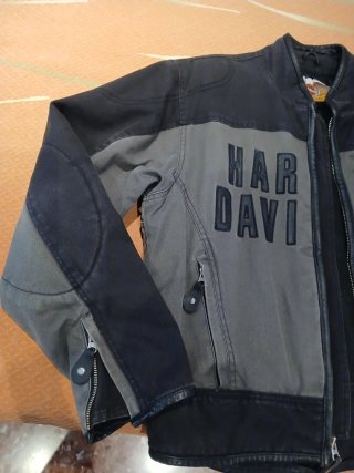 Chaqueta Harley Davidson Lona Negra/Gris