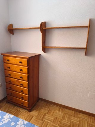 Dormitorio juvenil pino miel