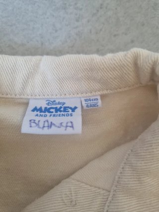 Chaqueta Minnie Mouse beige talla 4