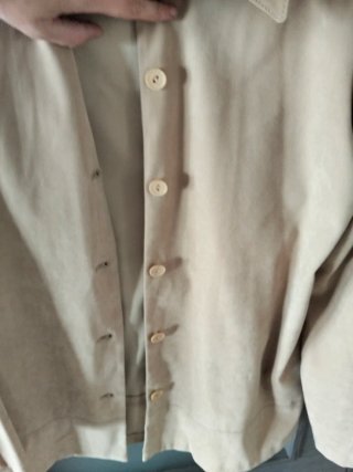 Chaqueta Zara efecto antelina beige