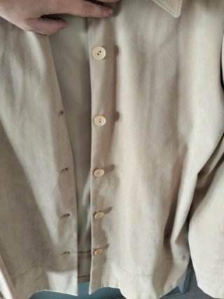 Chaqueta Zara efecto antelina beige