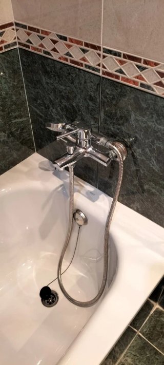 Mueble baño mármol, espejo y módulo