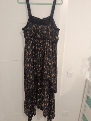 Vestido floral bohemio talla única