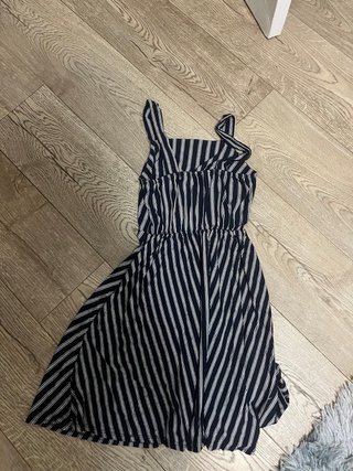 Vestido de verano rayas azul y blanco