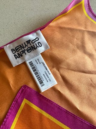 Pañuelo Benito Antonio x Zara Naranja y Rosa