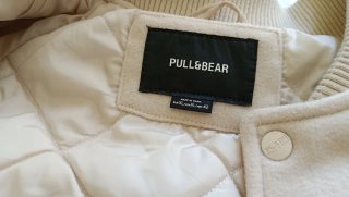 Chaqueta Pull&Bear Bomber Beige Talla XL