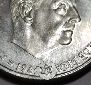 Lote 5 monedas 50 céntimos Franco 1966 S/C.