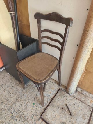 Silla de madera haya ,años 50