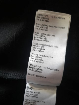 Giacca nera stretch misto poliestere