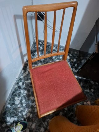 Mesa extensible redonda + 2 sillas