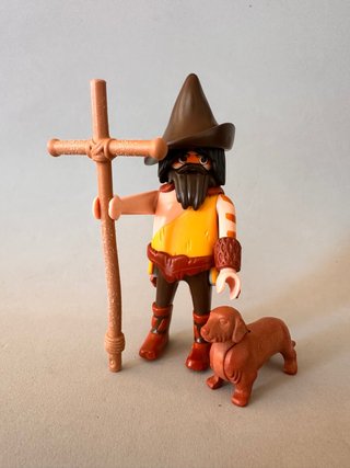 Playmobil Druida Medieval con Perro y Bastón