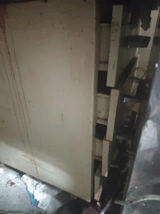 Mesa de trabajo acero inox con cajón 2,10x0.90