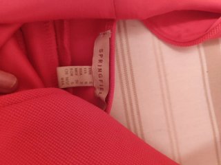 Vestido fucsia Springfield Talla S