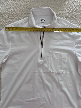 Camiseta Zara manga corta blanca