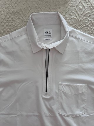 Camiseta Zara manga corta blanca