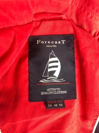 Chaqueta Forecast Náutica Roja Talla L